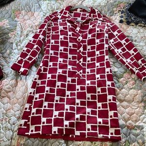 Vintage Red-blocked Dress (1960)